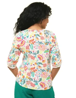 Christine Laure Chemisiers & Blouses|Hauts*Blouse orange fleurs