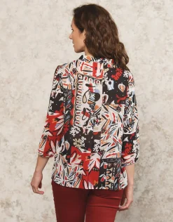 Christine Laure Chemisiers & Blouses|Hauts*Blouse orange imprimée