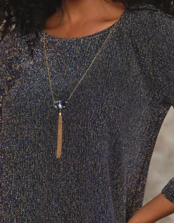 Christine Laure Chemisiers & Blouses|Hauts*Blouse pailletée nuit