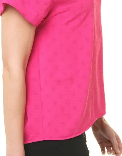 Christine Laure Chemisiers & Blouses|Hauts*Blouse rose esprit polo