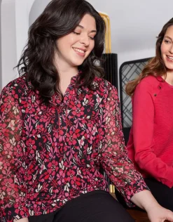 Christine Laure Chemisiers & Blouses|Hauts*Blouse rose imprimée