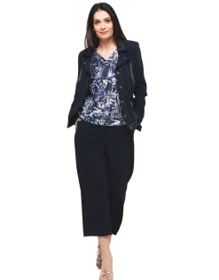 Christine Laure Chemisiers & Blouses|Hauts*Blouse résille bleu