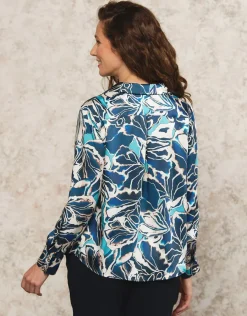 Christine Laure Chemisiers & Blouses|Hauts*Blouse vareuse motif bleu