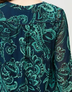 Christine Laure Chemisiers & Blouses|Hauts*Blouse verte imprimée