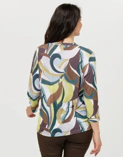 Christine Laure Chemisiers & Blouses|Hauts*Blouse verte imprimée