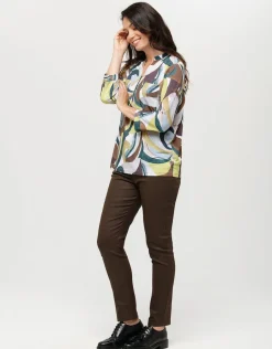 Christine Laure Chemisiers & Blouses|Hauts*Blouse verte imprimée