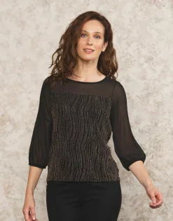 Christine Laure Chemisiers & Blouses|Hauts*Blouse voile et bronze