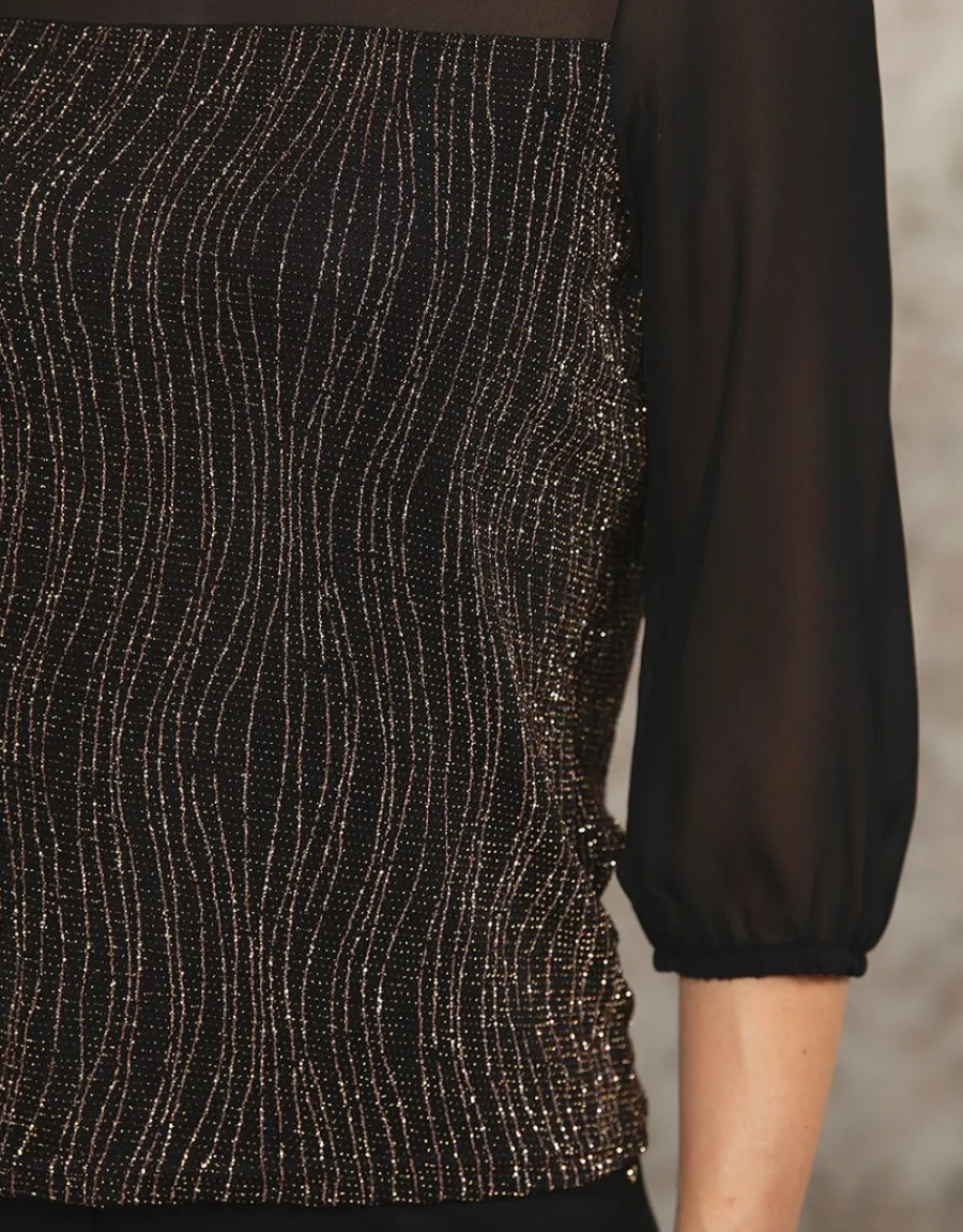 Christine Laure Chemisiers & Blouses|Hauts*Blouse voile et bronze