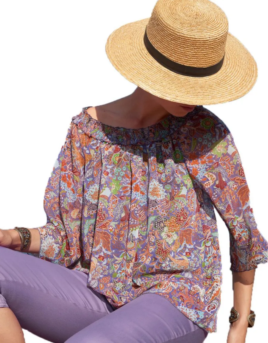 Christine Laure Chemisiers & Blouses|Hauts*Blouse voile imprimé