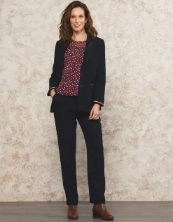 Christine Laure Chemisiers & Blouses|Hauts*Blouse volant noir motif