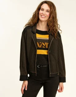 Christine Laure Habillées|Vestes*Blouson chic noir, bronze