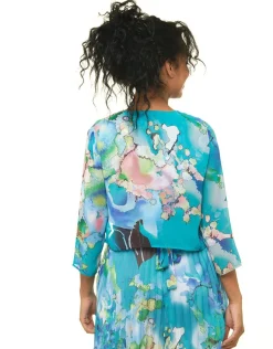 Christine Laure Chemisiers & Blouses|Hauts*Boléro imprimé bleu