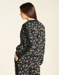 Christine Laure Casual|Vestes*Bombers imprimé noir
