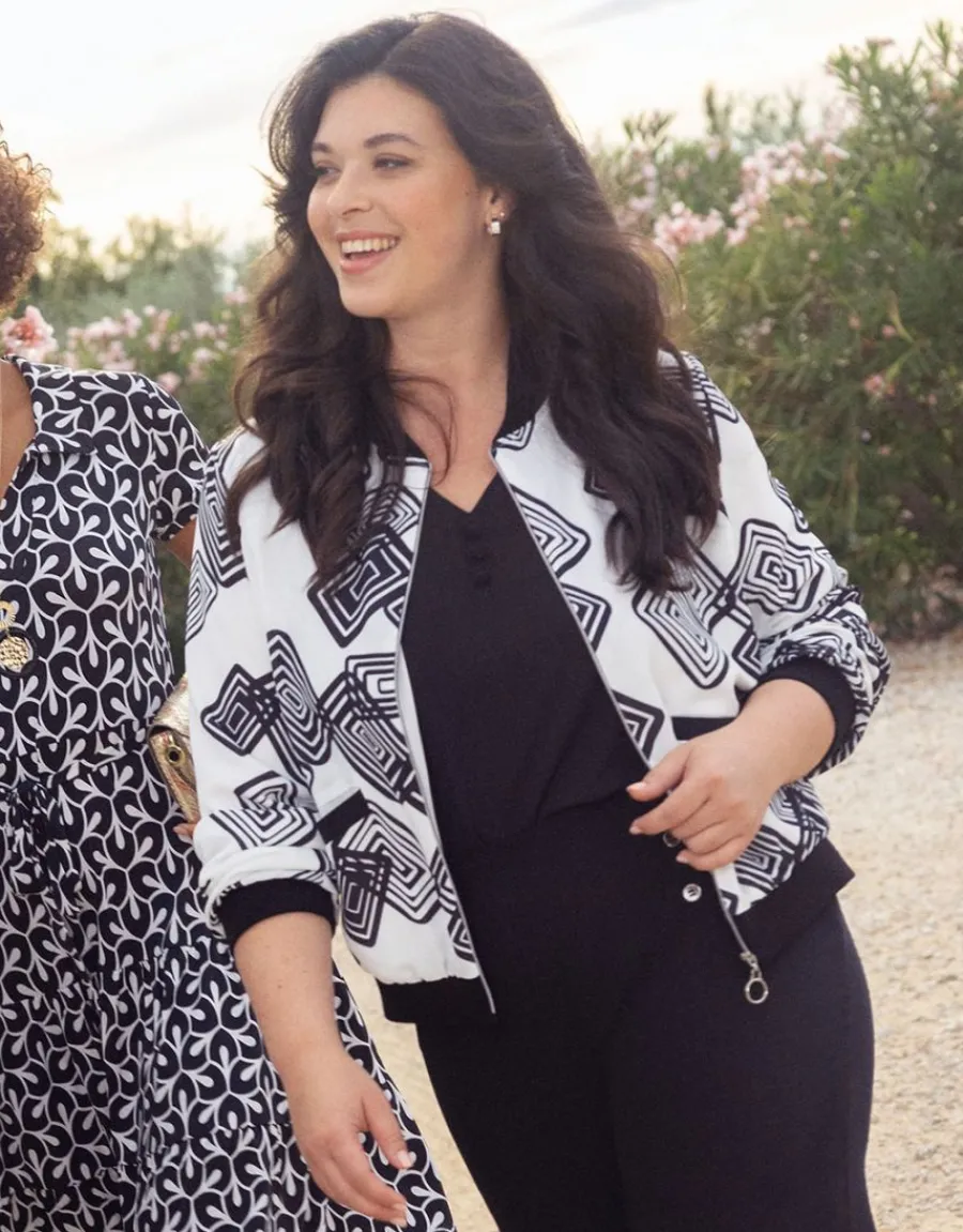 Christine Laure Habillées|Vestes*Bombers motif graphique