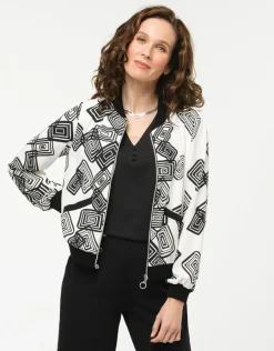Christine Laure Habillées|Vestes*Bombers motif graphique