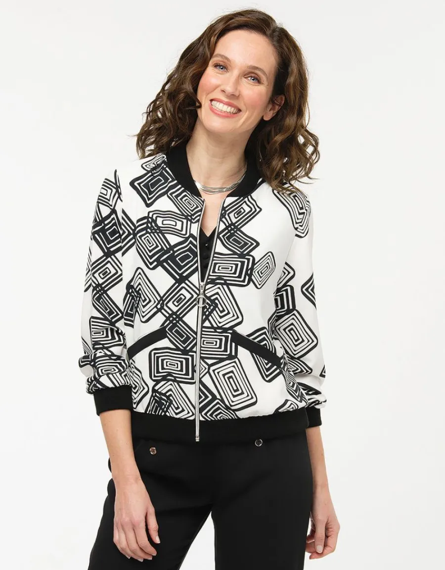 Christine Laure Habillées|Vestes*Bombers motif graphique
