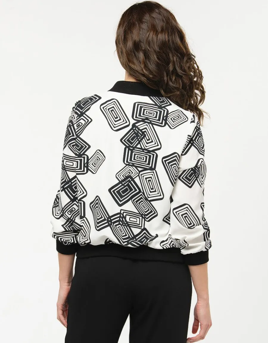 Christine Laure Habillées|Vestes*Bombers motif graphique