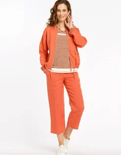 Christine Laure Casual|Vestes*Bombers orange100% Lin