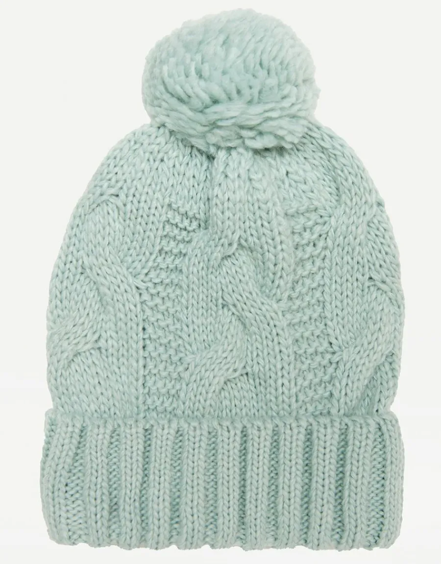 Christine Laure Accessoires*Bonnet vert pompon