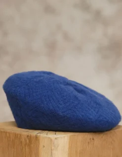 Christine Laure Accessoires*Béret maille bleu