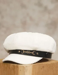 Christine Laure Chapeaux|Accessoires*Casquette gavroche blanc