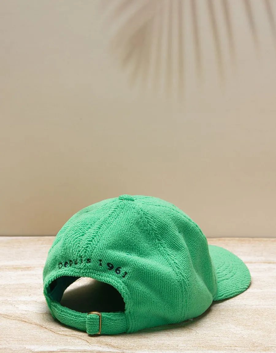 Christine Laure Chapeaux|Accessoires*Casquette éponge vert