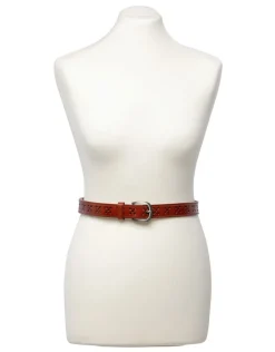 Christine Laure Maroquinerie|Accessoires*Ceinture cuir marron