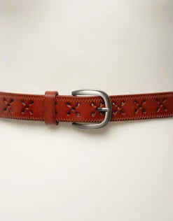 Christine Laure Maroquinerie|Accessoires*Ceinture cuir marron