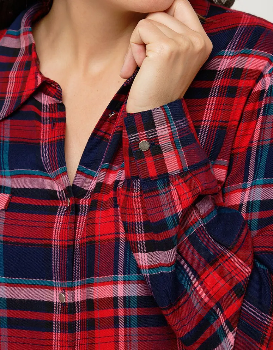 Christine Laure Chemisiers & Blouses|Hauts*Chemise carreaux rouge