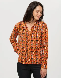 Christine Laure Chemisiers & Blouses|Hauts*Chemise fluide orange