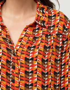 Christine Laure Chemisiers & Blouses|Hauts*Chemise fluide orange