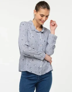 Christine Laure Chemisiers & Blouses|Hauts*Chemise rayée hirondelles