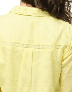 Christine Laure Chemisiers & Blouses|Hauts*Chemise vert anis coton