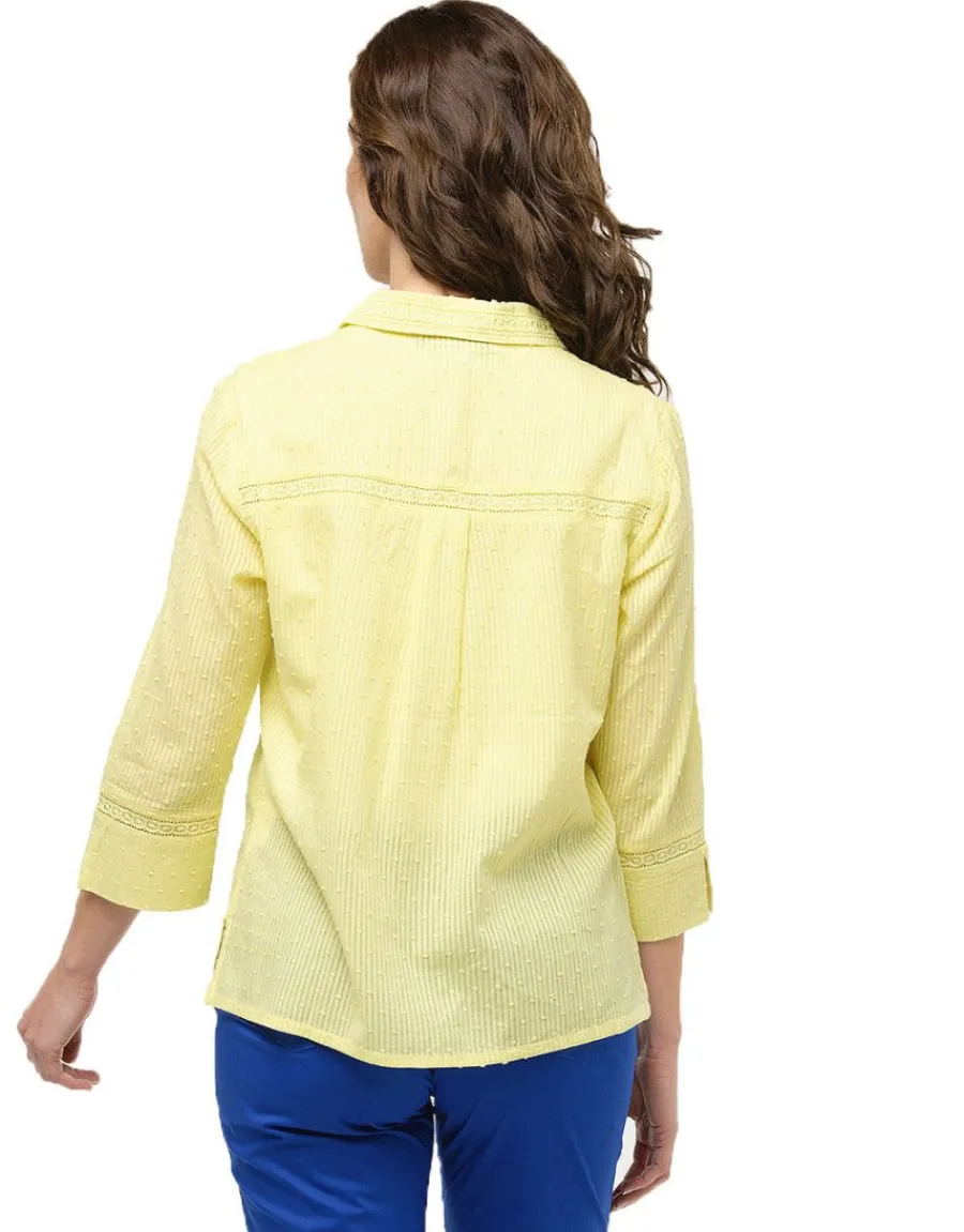 Christine Laure Chemisiers & Blouses|Hauts*Chemise vert anis coton