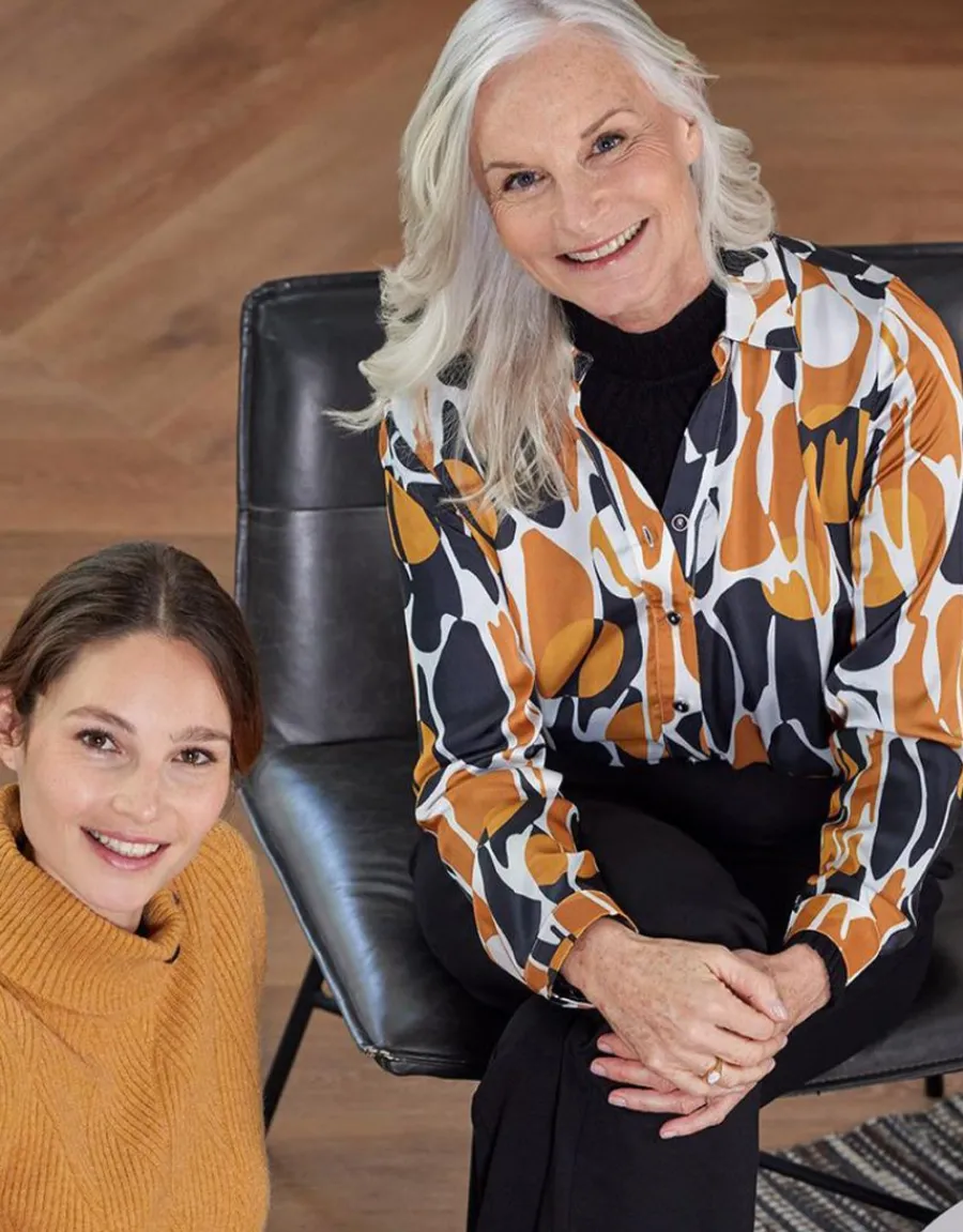 Christine Laure Chemisiers & Blouses|Hauts*Chemisier à motifs ocre