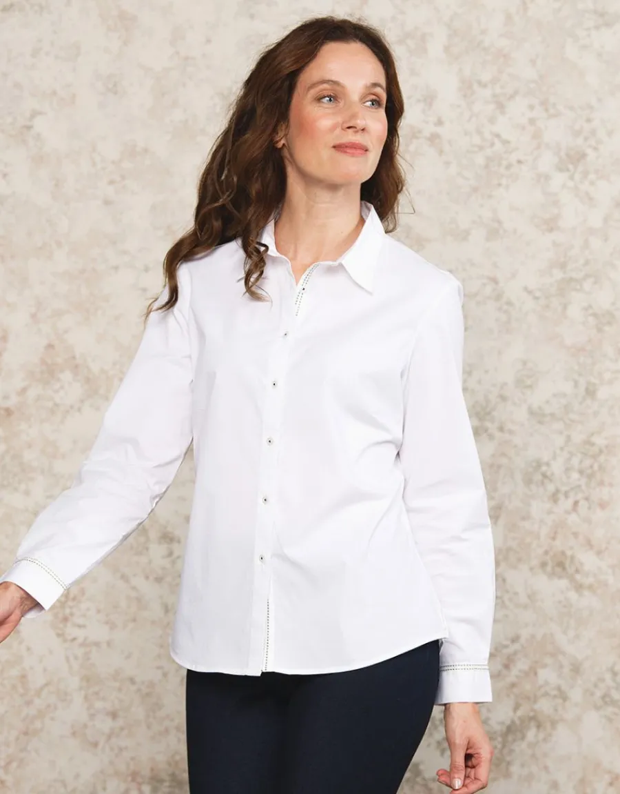 Christine Laure Chemisiers & Blouses|Hauts*Chemisier blanc coton