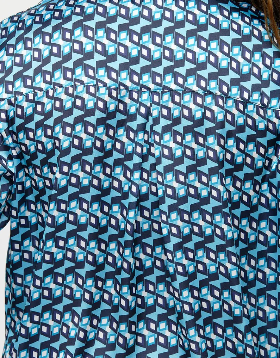 Christine Laure Chemisiers & Blouses|Hauts*Chemisier bleu pop