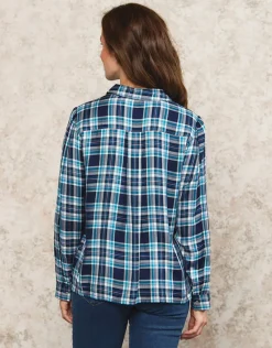 Christine Laure Chemisiers & Blouses|Hauts*Chemisier carreaux bleu