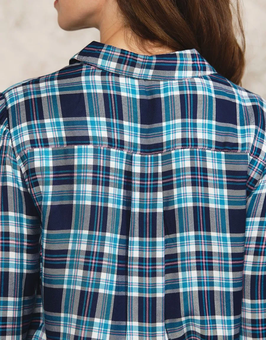 Christine Laure Chemisiers & Blouses|Hauts*Chemisier carreaux bleu