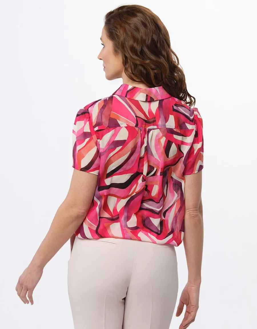 Christine Laure Chemisiers & Blouses|Hauts*Chemisier chic motif rose