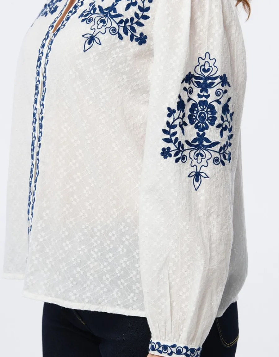 Christine Laure Chemisiers & Blouses|Hauts*Chemisier coton écru