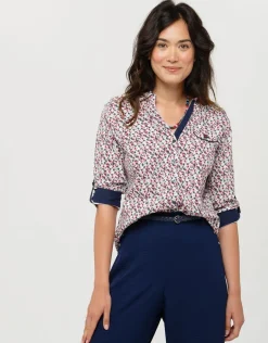 Christine Laure Chemisiers & Blouses|Hauts*Chemisier coton fleuri