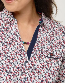 Christine Laure Chemisiers & Blouses|Hauts*Chemisier coton fleuri