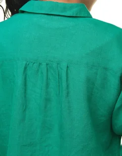 Christine Laure Chemisiers & Blouses|Hauts*Chemisier court vert