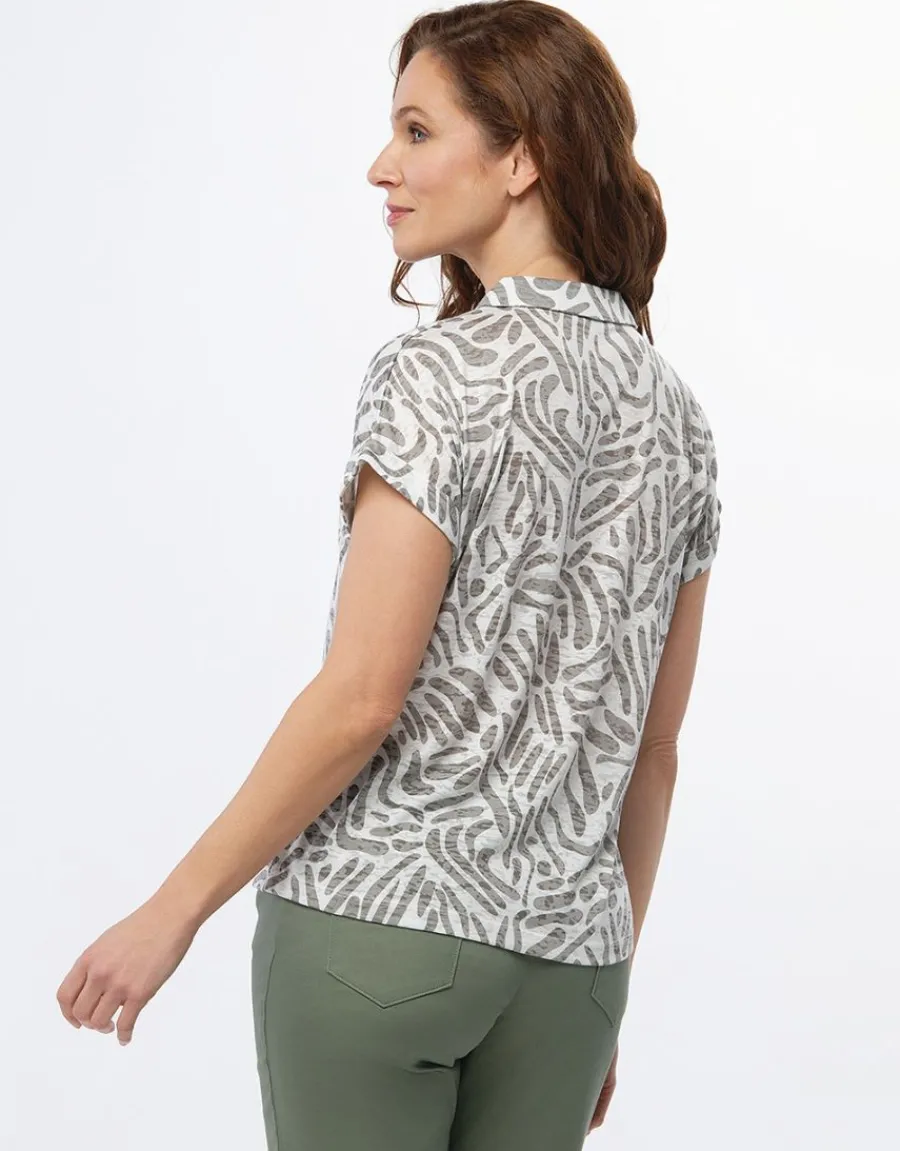 Christine Laure Chemisiers & Blouses|Hauts*Chemisier écru imprimé