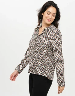 Christine Laure Chemisiers & Blouses|Hauts*Chemisier écru imprimé