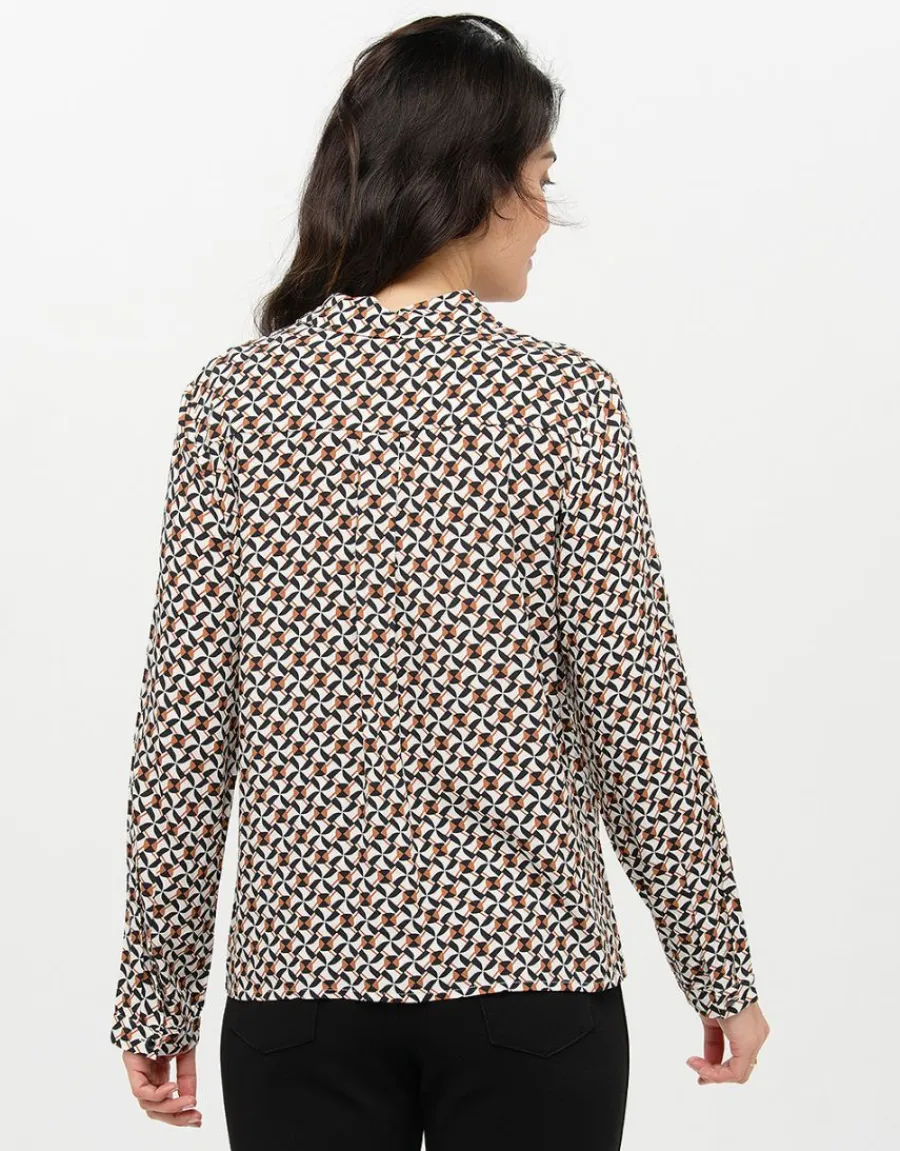 Christine Laure Chemisiers & Blouses|Hauts*Chemisier écru imprimé