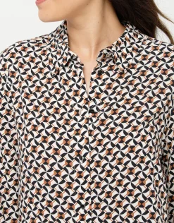 Christine Laure Chemisiers & Blouses|Hauts*Chemisier écru imprimé