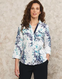 Christine Laure Chemisiers & Blouses|Hauts*Chemisier fleuri coton