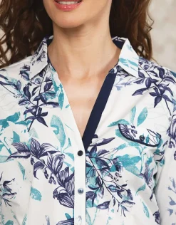 Christine Laure Chemisiers & Blouses|Hauts*Chemisier fleuri coton